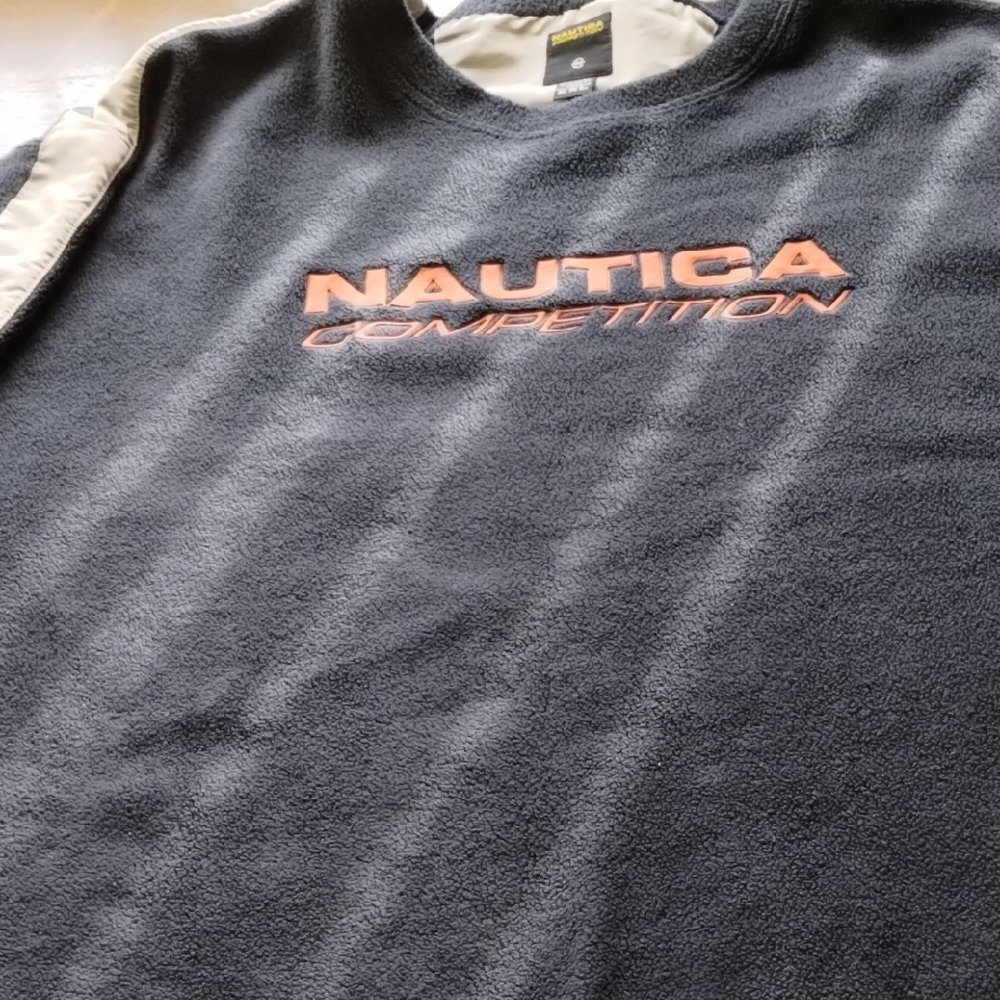 Nautica Competition Black and Orange Sweatshirt